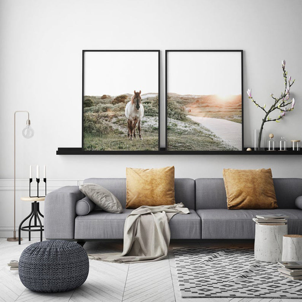 Wall art- Horse 2 sets- Canvas Prints- Poster Prints