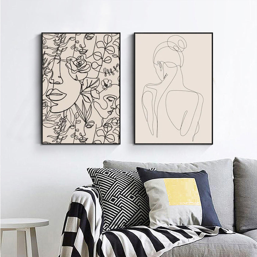 Wall art - Abstract Boho (2 sets)- Canvas Prints- Poster Prints