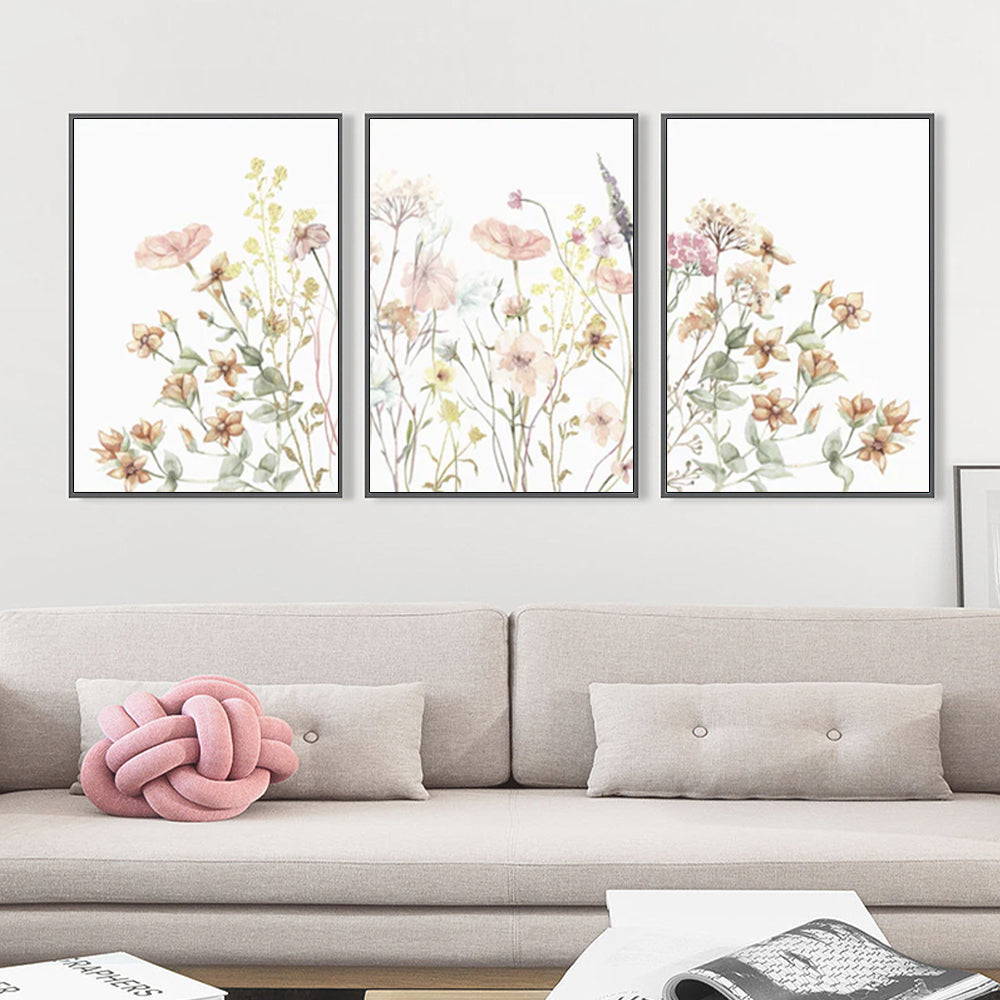 Wall Art - Wildflower (3 sets) - Canvas Prints-Poster Prints