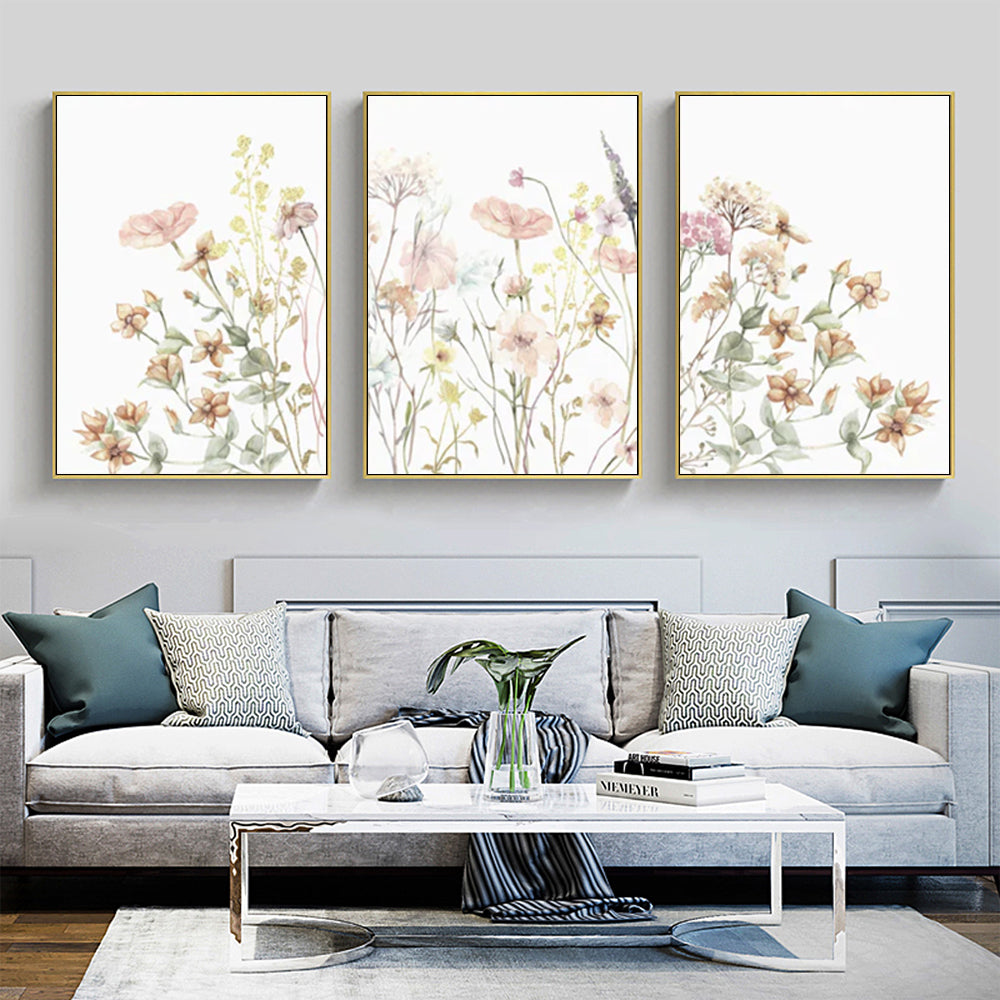 Wall Art - Wildflower (3 sets) - Canvas Prints-Poster Prints