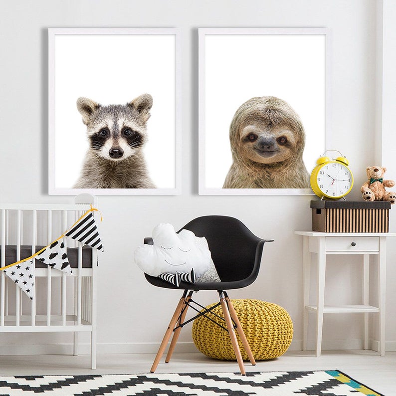 Wall Art- Sloth Baby- Canvas Print - Poster Print