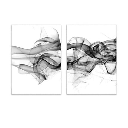 Wall art - Stylish Abstract Black 2 sets- Canvas Prints- Poster Prints