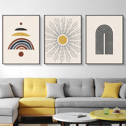 Wall Art - Sun And Rainbow ( 3 sets )- Poster Prints -Canvas Prints