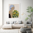Wall Art - Sunflower Abstract Face - Canvas Prints-Poster Prints