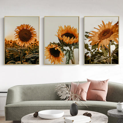 Wall Art - Sunflower (3 Sets) - Poster Prints -Canvas Prints