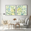 Wall Art - Sunlit Palms (2 sets)- Canvas Prints-Poster Prints