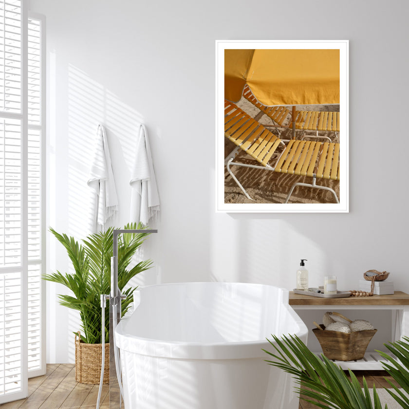 Wall Art - Sunshine Sunbeds - Canvas Prints-Poster Prints