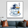 Wall Art - The Great Kanagawa Tea - Canvas Prints-Poster Prints