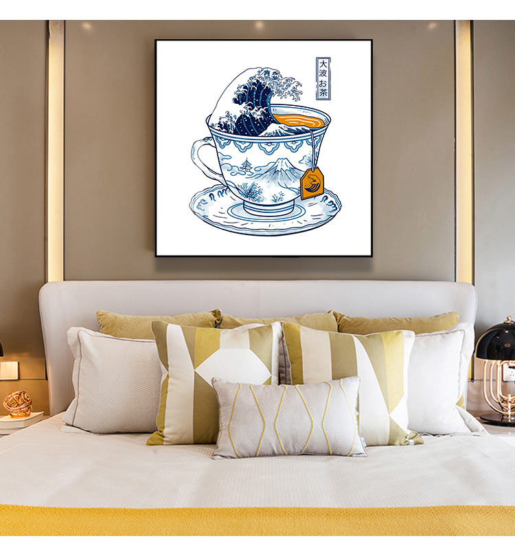 Wall Art - The Great Kanagawa Tea - Canvas Prints-Poster Prints