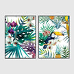 Botanical Arts Prints-Toucan and orchid (2 sets)- Canvas Prints- Poster Prints