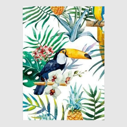 Tropical art prints -Toucan plants - Canvas Prints - Poster Prints