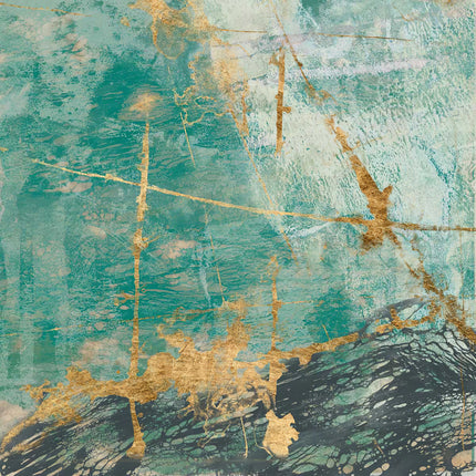 Wall Art - Teal lace I - Canvas Prints-Poster Prints