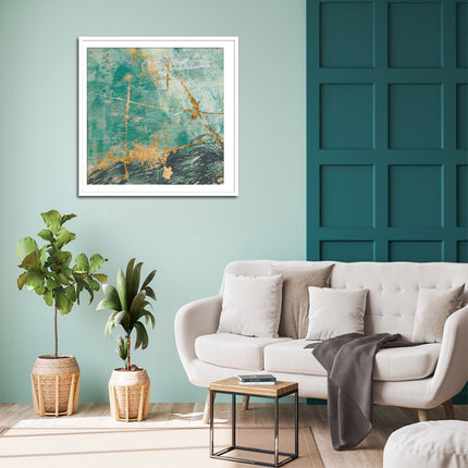 Wall Art - Teal lace I - Canvas Prints-Poster Prints