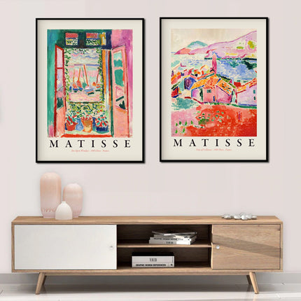 Wall art - The Open Window, View of Collioure (2 sets)- Canvas Prints- Poster Prints
