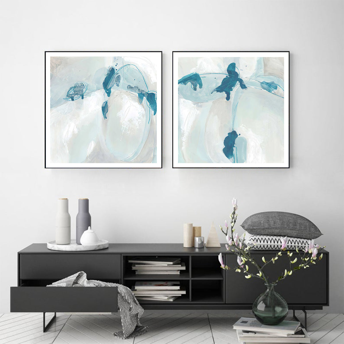 Wall Art - Trace Echo by June Erica Vess (2 sets)- Canvas Prints-Poster Prints