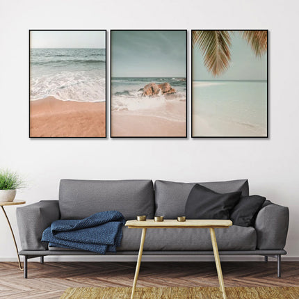 Wall Art - Tropical Beach (3 Sets) - Poster Prints -Canvas Prints