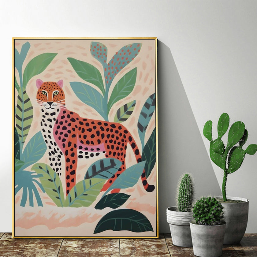 Wall Art - Tropical Leopard - Canvas Prints-Poster Prints