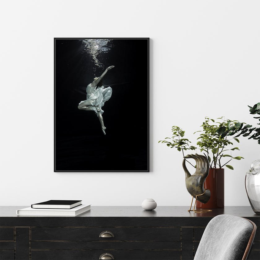 Wall Art - Underwater Dancer Style A - Canvas Prints-Poster Prints
