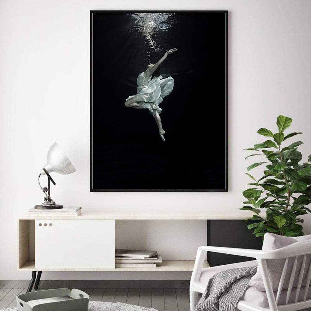 Wall art - Underwater Dancer (2 sets)- Canvas Prints- Poster Prints