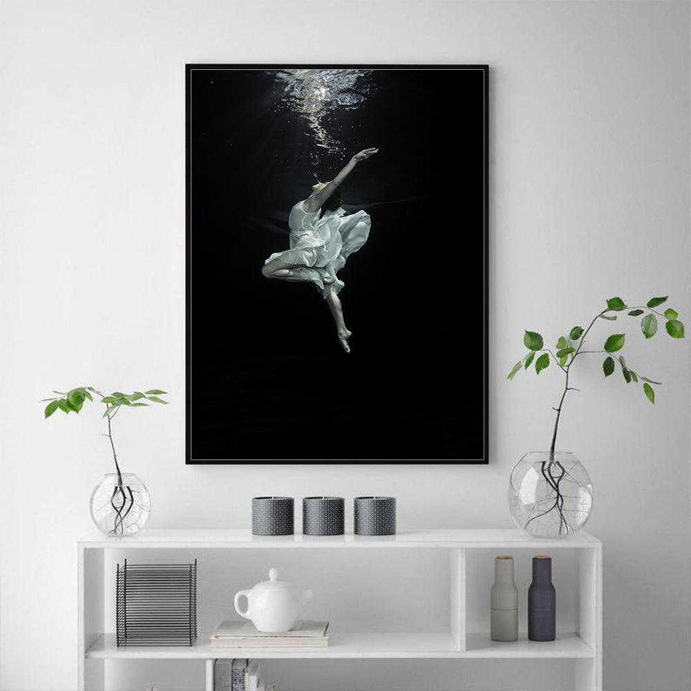 Wall Art - Underwater Dancer Style A - Canvas Prints-Poster Prints