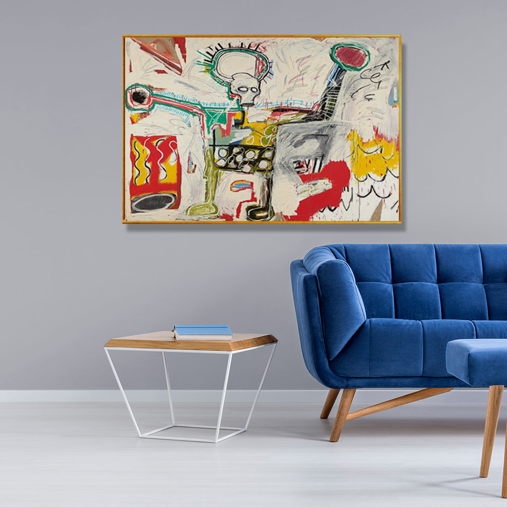 Wall Art - Untitled By Michel Basquiat - Canvas Prints-Poster Prints