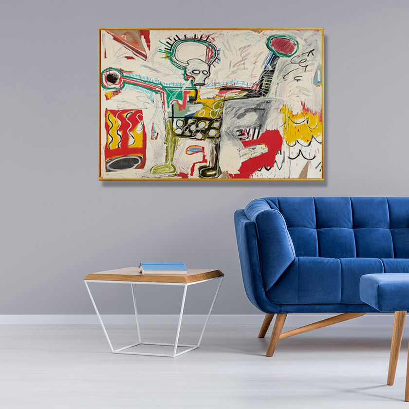 Wall Art - Untitled By Michel Basquiat - Canvas Prints-Poster Prints