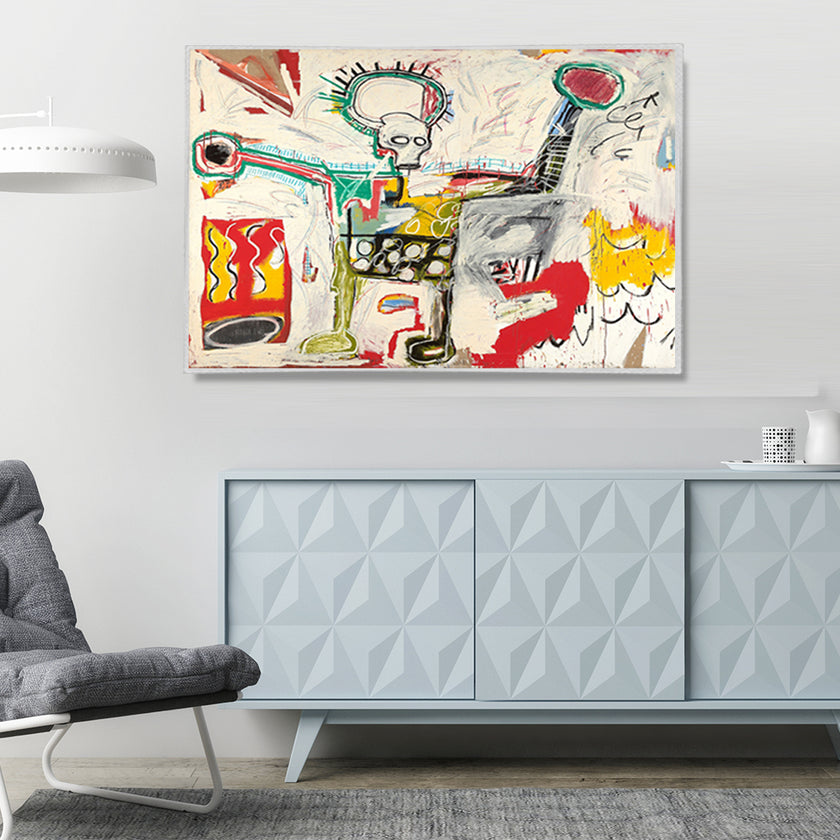 Wall Art - Untitled By Michel Basquiat - Canvas Prints-Poster Prints