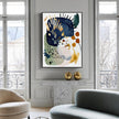 Wall Art - Vibrant Color Teal Copper Pink Yellow Navy Mustard - Canvas Prints-Poster Prints