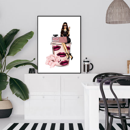 Wall Art - Vogue Girl I- Canvas Prints-Poster Prints