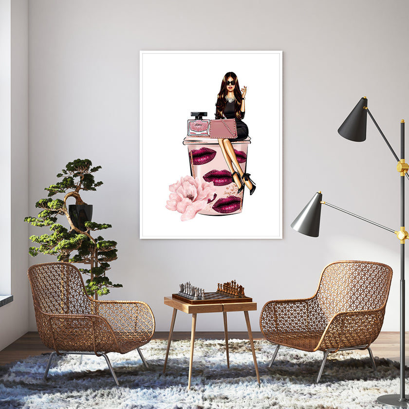Wall Art - Vogue Girl I- Canvas Prints-Poster Prints