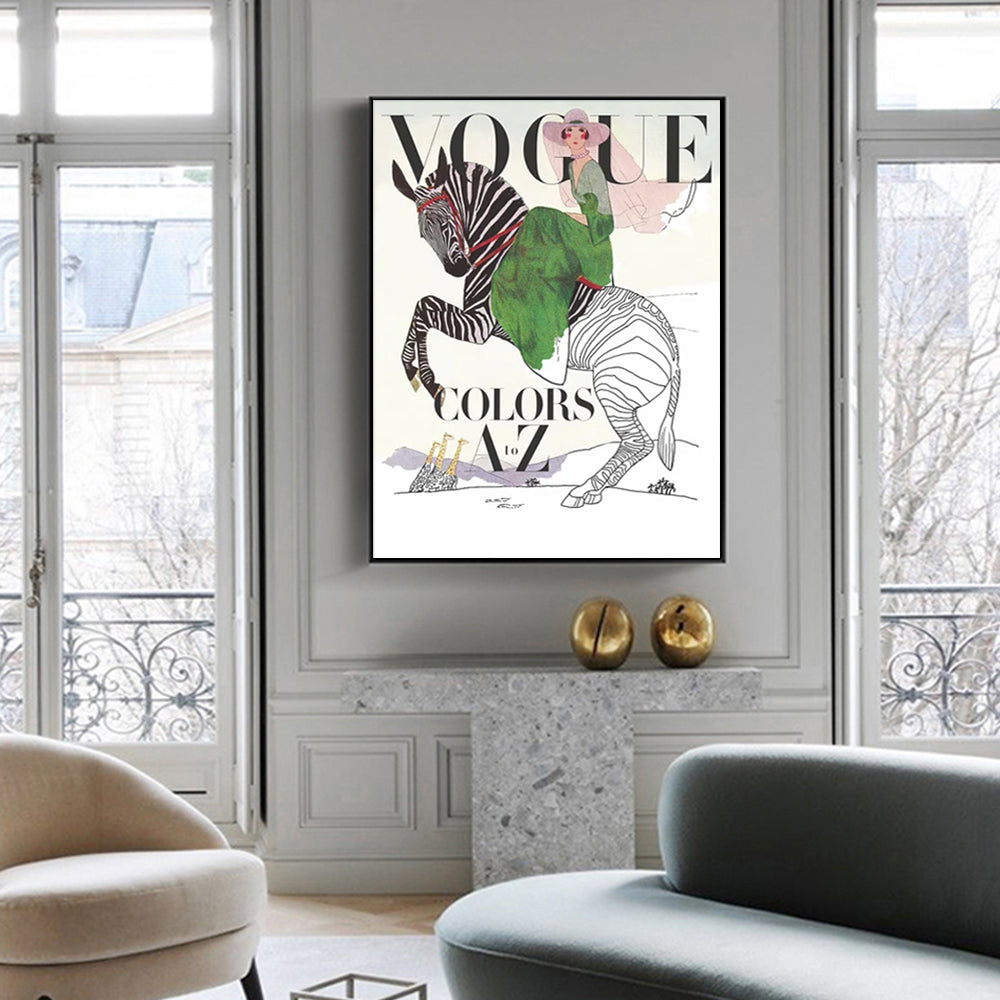 Wall Art - Vogue Lady - Canvas Prints-Poster Prints