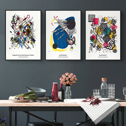 Wall Art -Abstract Artworks by Wassily Kandinsky ( 3 sets )- Poster Prints -Canvas Prints