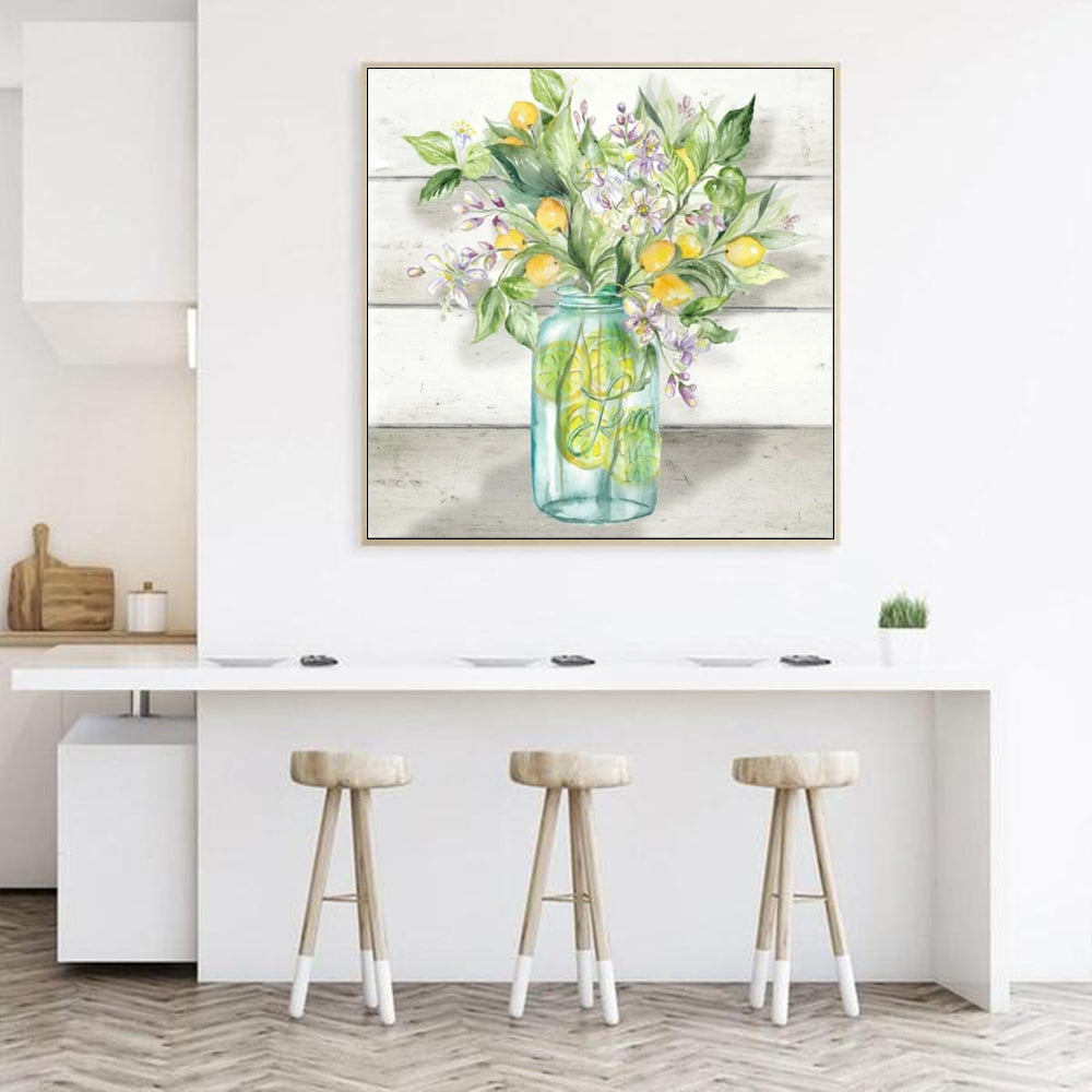 Wall Art - Watercolor Lemons - Canvas Prints-Poster Prints
