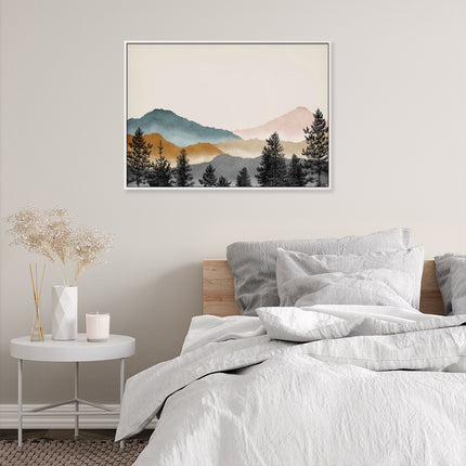Wall Art - Watercolor Mountain - Canvas Prints-Poster Prints