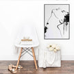 Wall Art - Watercolor Sketch Female Face - Canvas Prints-Poster Prints