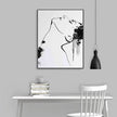 Wall Art - Watercolor Sketch Female Face - Canvas Prints-Poster Prints