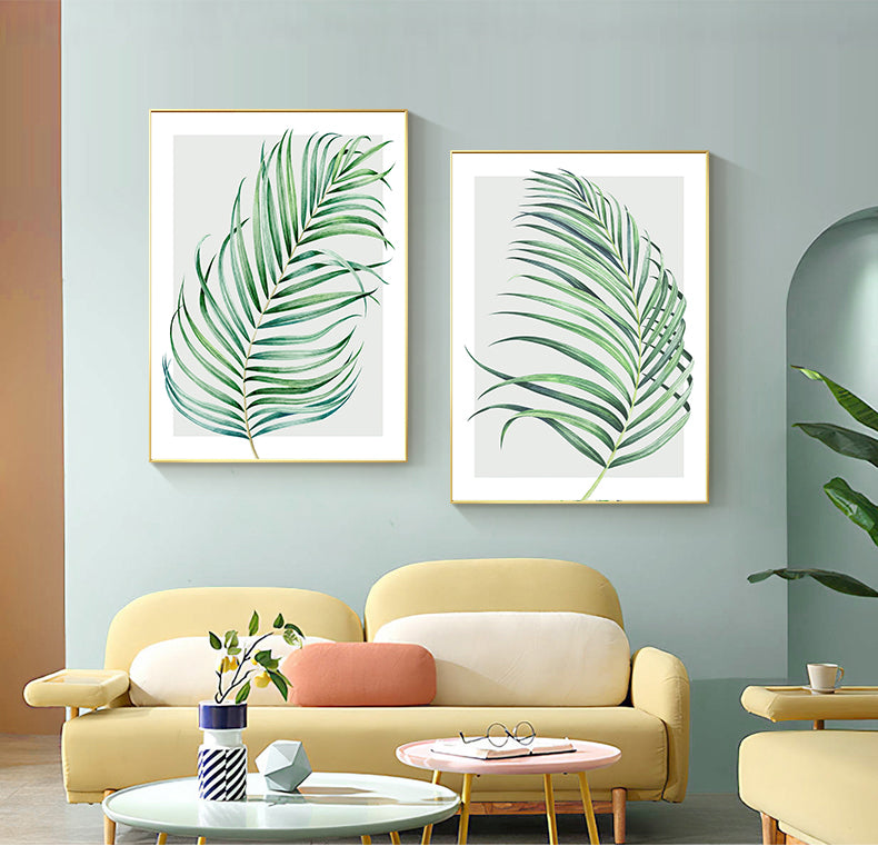 Wall art - Watercolour Palm 2 sets- Canvas Prints- Poster Prints