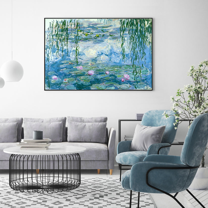 Wall Art - Waterlilies By Claud Monet- Canvas Prints-Poster Prints
