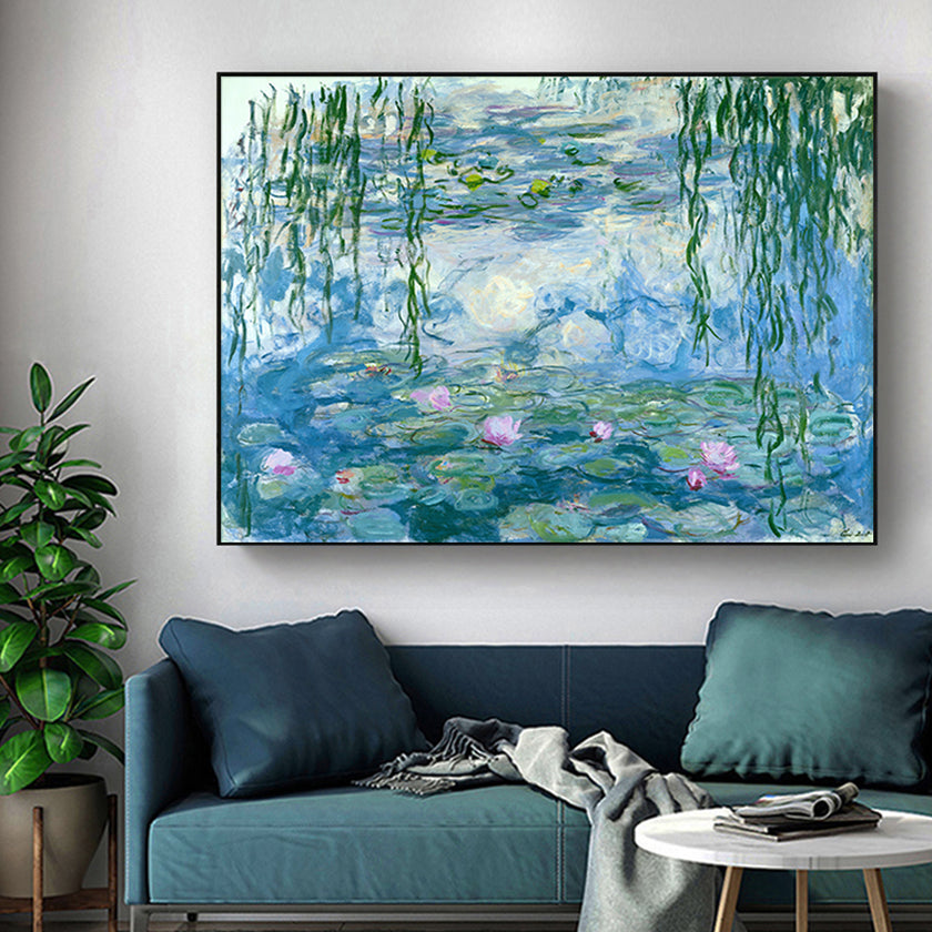 Wall Art - Waterlilies By Claud Monet- Canvas Prints-Poster Prints