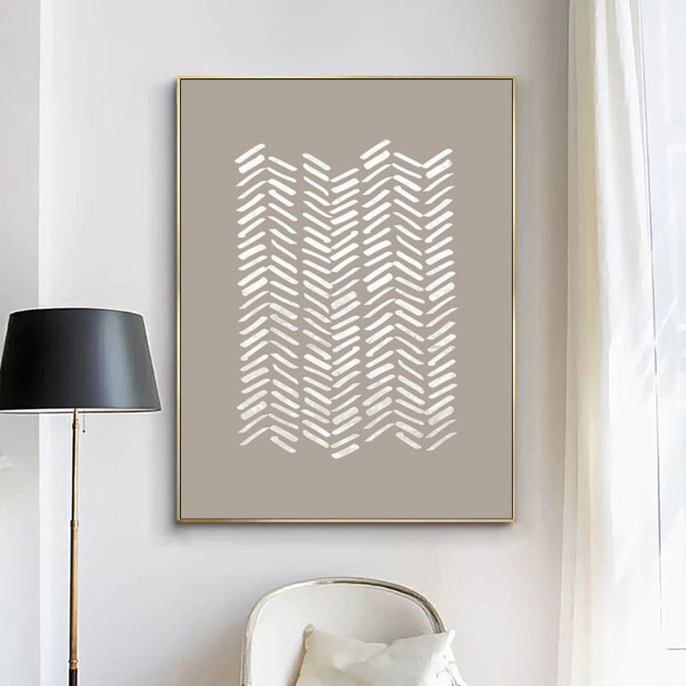 Wall Art - White Grey Abstract - Canvas Prints-Poster Prints