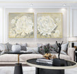 Wall Art - White Peony (2 sets)- Canvas Prints-Poster Prints
