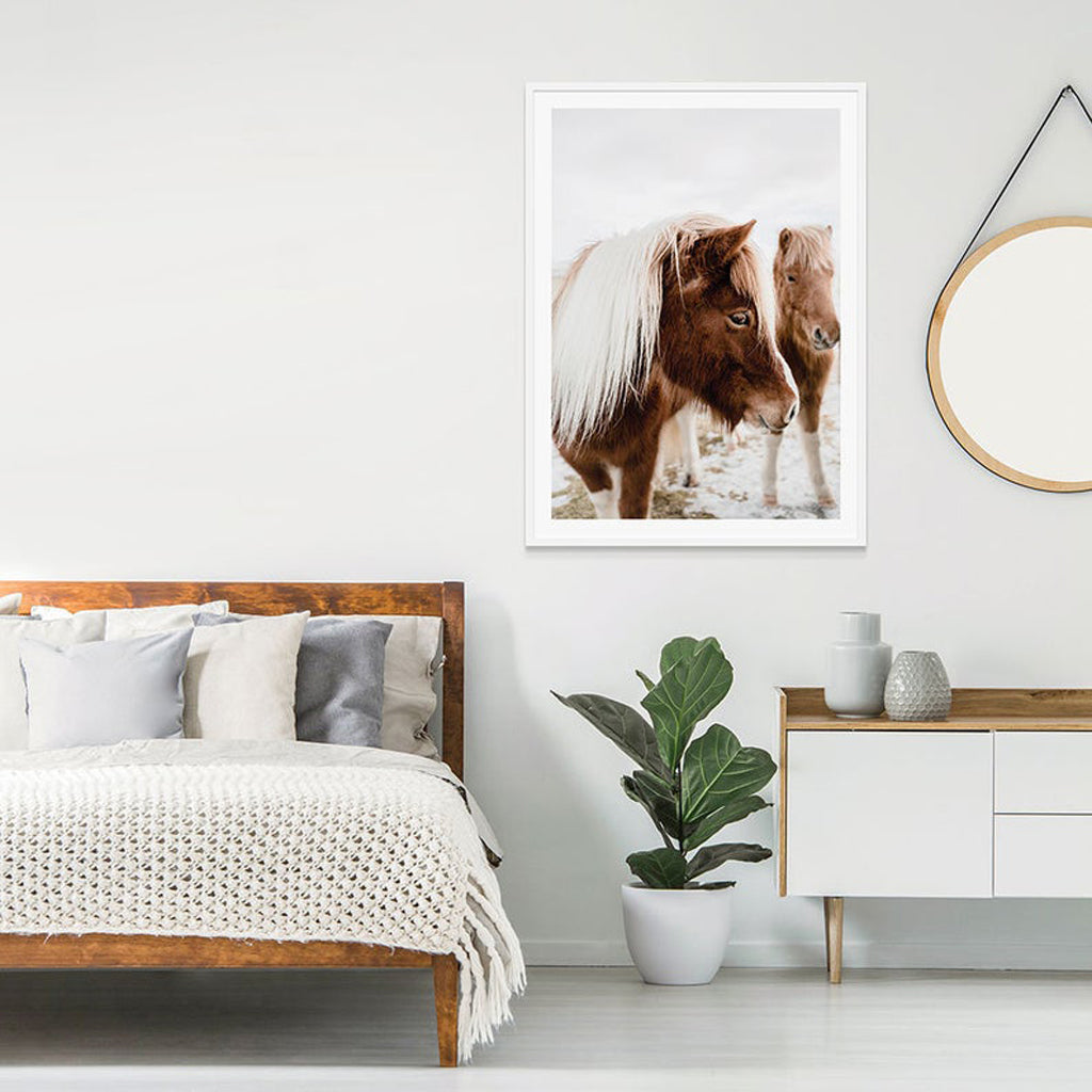 Animals art prints -Wild Horse - Canvas Prints - Poster Prints