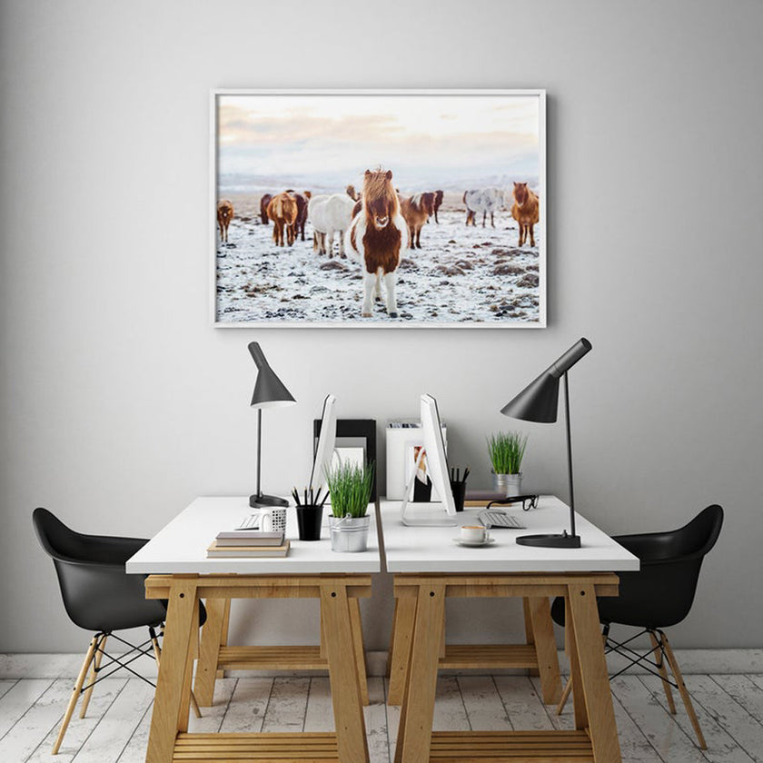 Animals art prints - Wild Horses - Canvas Prints - Poster Prints