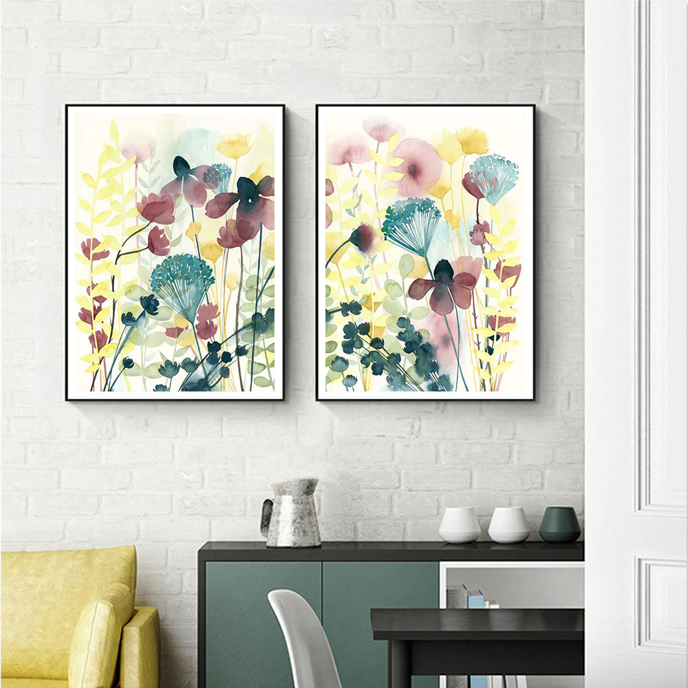 Wall art - Wildblumen im Summer (2 sets)- Canvas Prints- Poster Prints