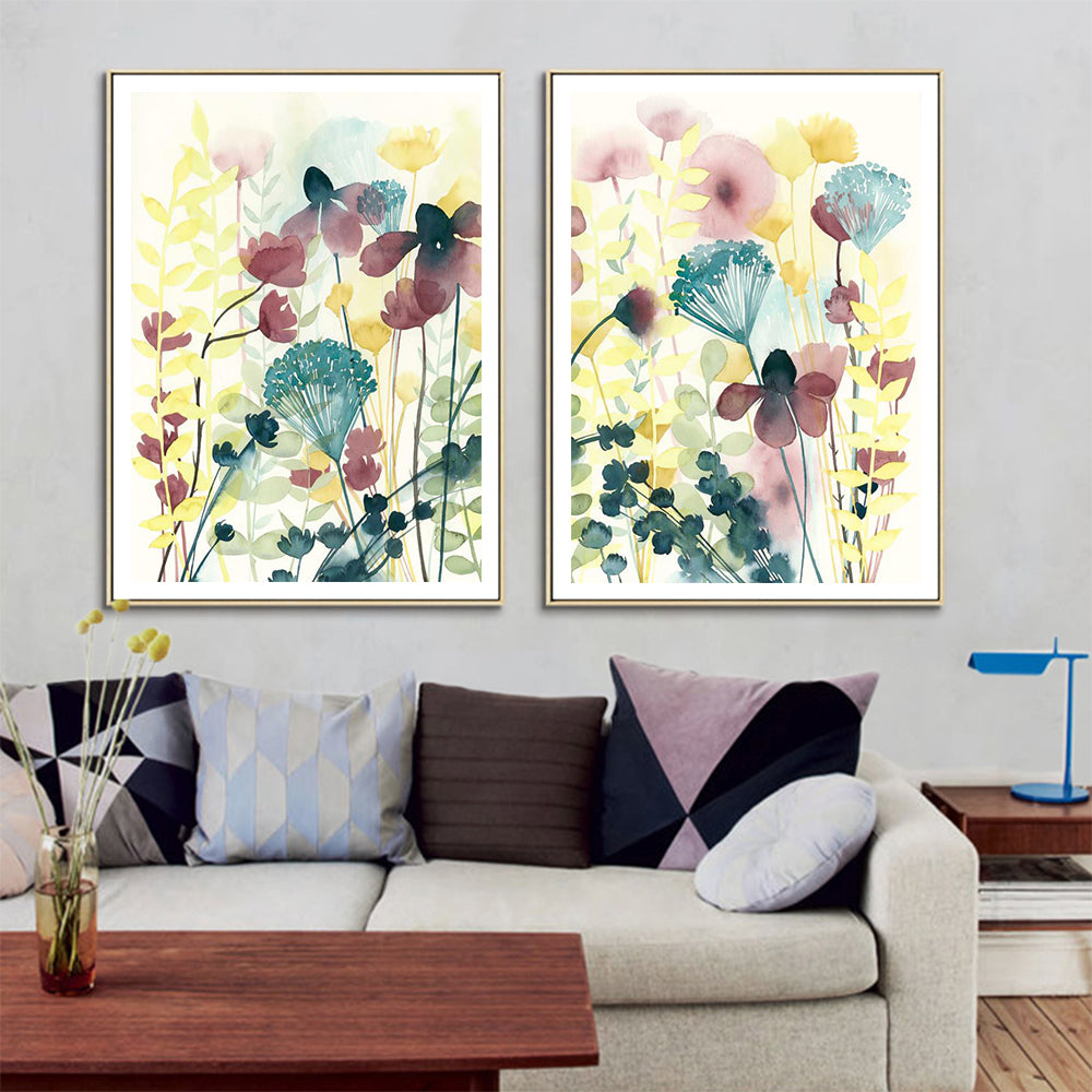 Wall art - Wildblumen im Summer (2 sets)- Canvas Prints- Poster Prints