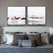 Wall Art -Winter Horseland 2 sets - Canvas Prints-Poster Prints