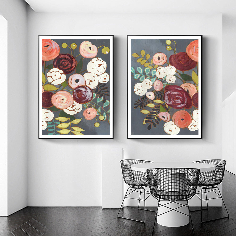 Wall art - Wistful Bouquet (2 sets)- Canvas Prints- Poster Prints