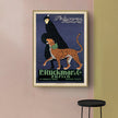 Wall Art - Woman Walking Leopard Vintage - Canvas Prints-Poster Prints