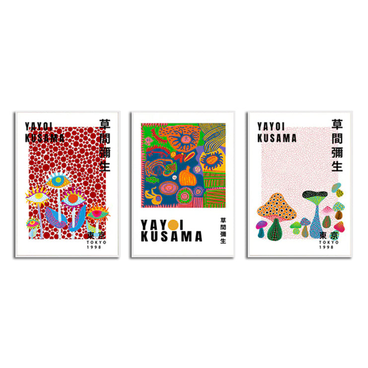 Wall Art By Yayoi Kusama ( 3 sets )- Poster Prints - Canvas Prints