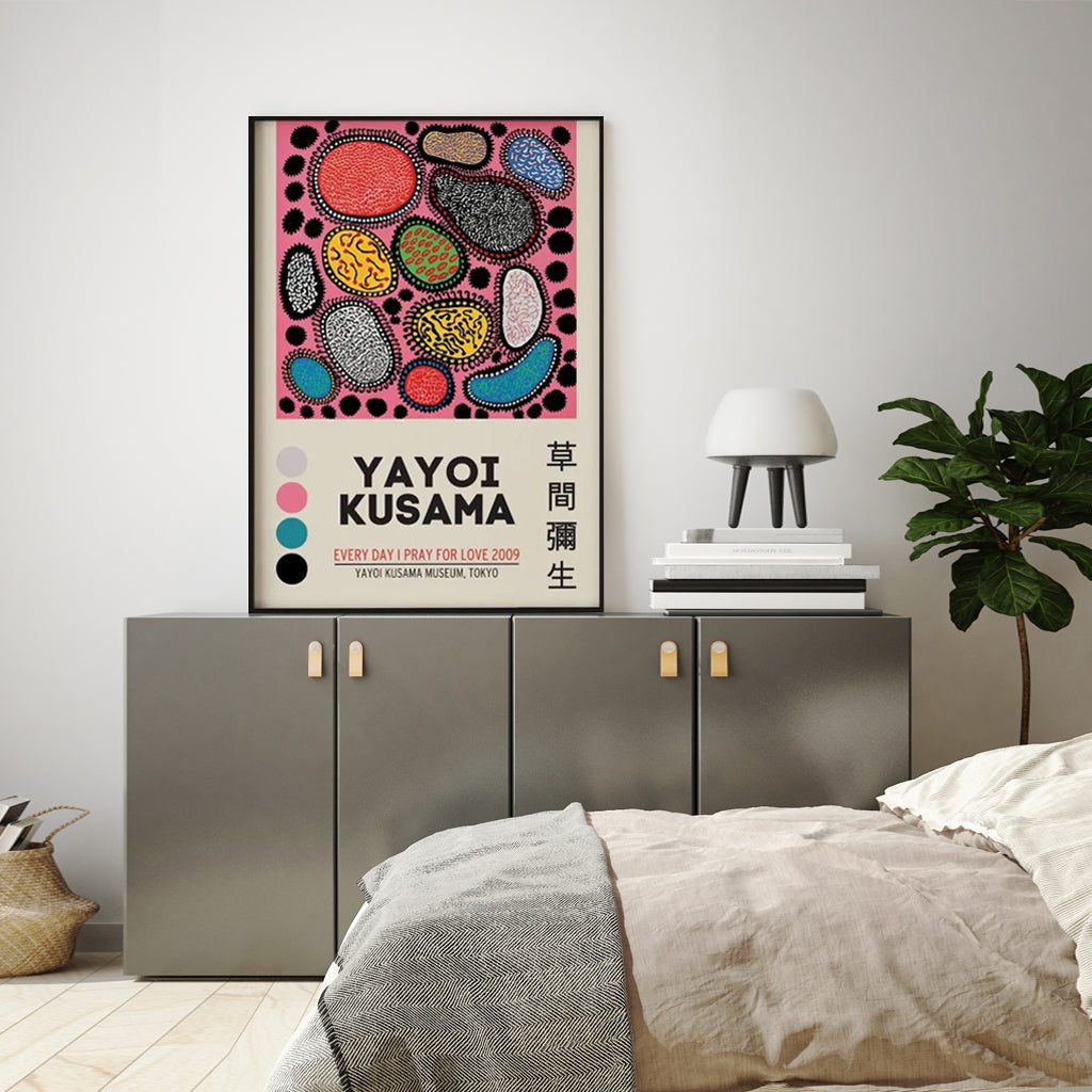 Wall Art - Yayoi Kusama Exhibition II - Canvas Prints-Poster Prints